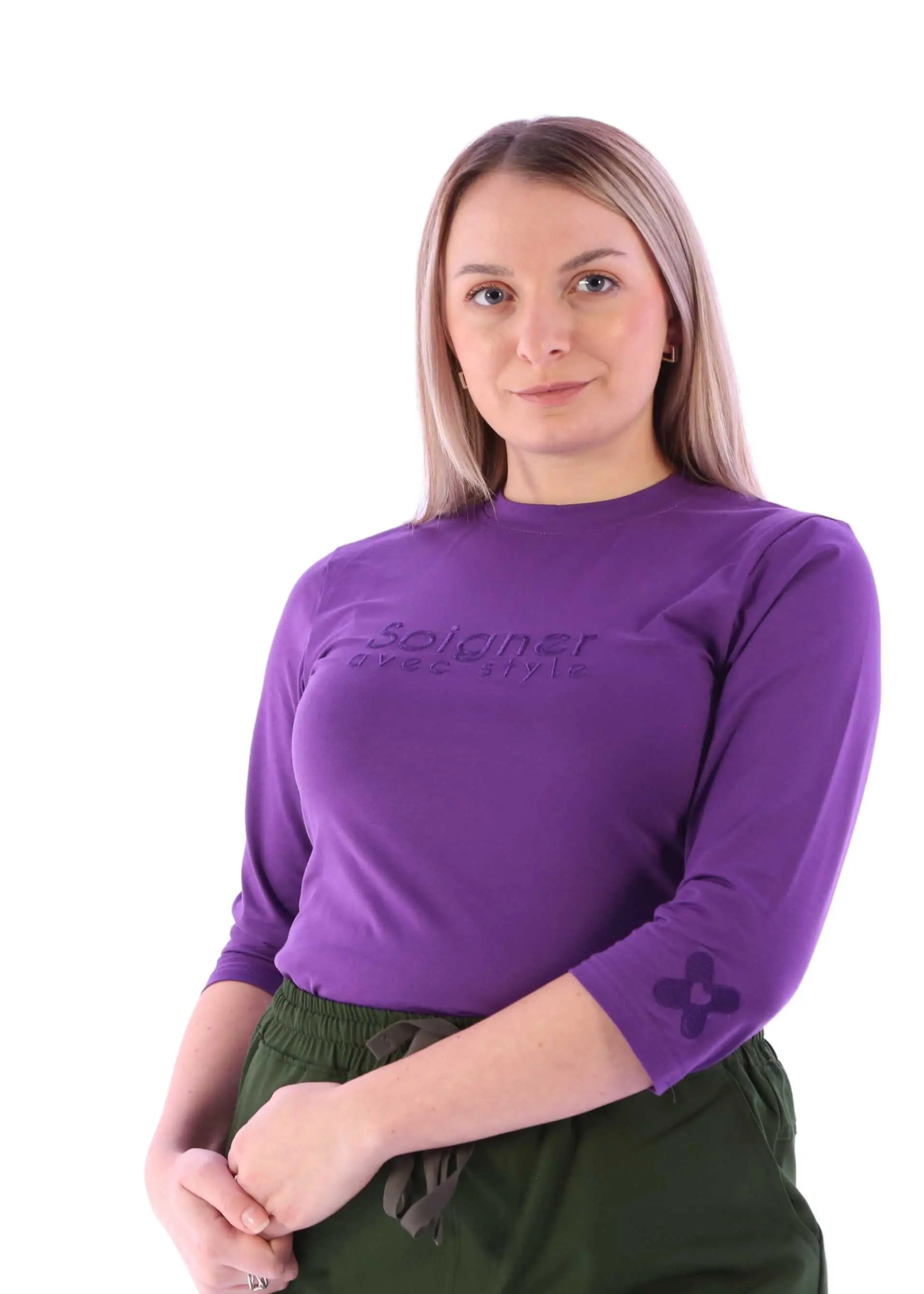 Chandail Underscrub - Manches 3/4 pour femmes SoignerAvecStyle™
