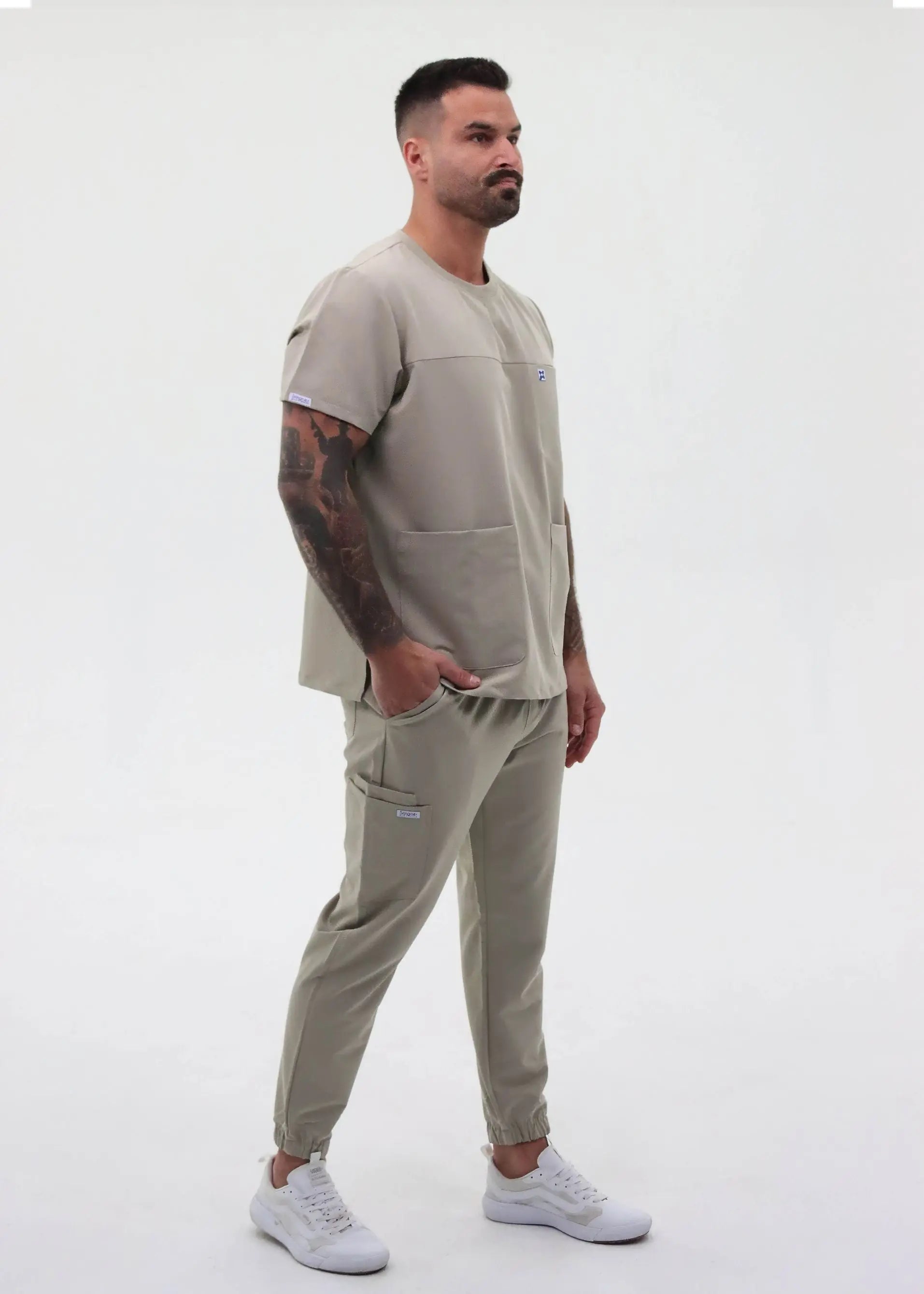 DANIEL HENLE - SCRUB TOP COL ROND SoignerAvecStyle™