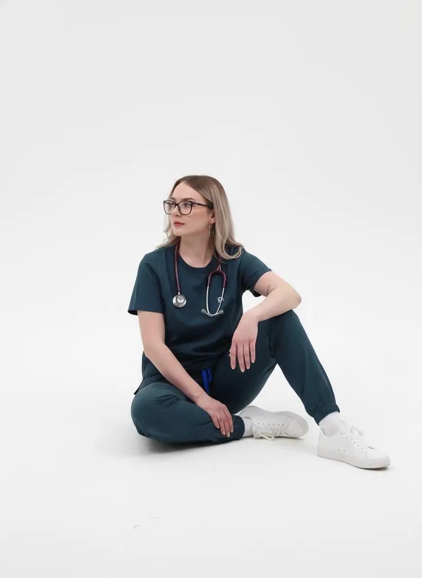 HAUT COL ROND - TROIS POCHES - GABRIELLA STYLE™ SoignerAvecStyle™