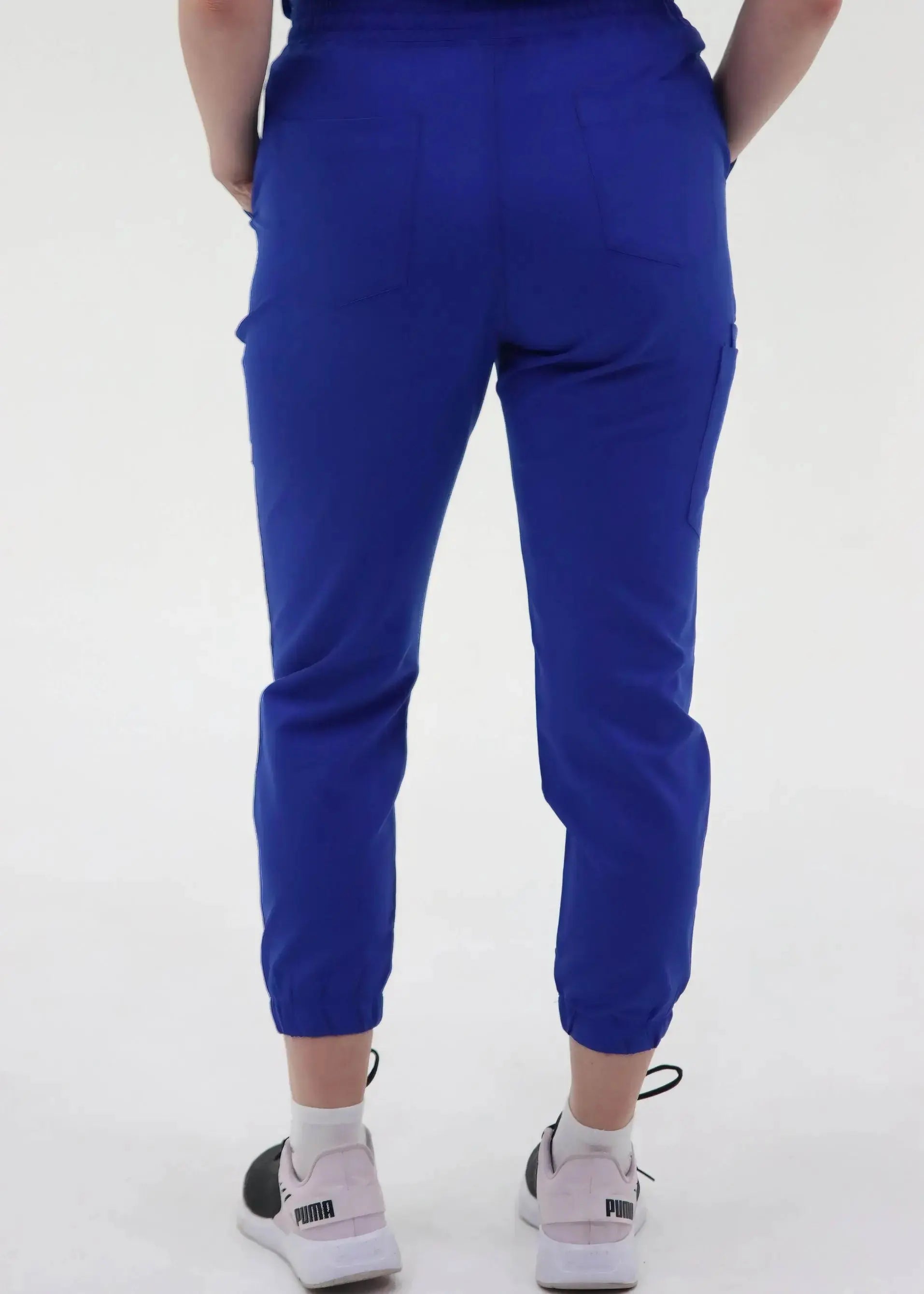 ZÉNA STYLE™ - PANTALON JOGGER SIX POCHES BLEU ROYAL SoignerAvecStyle™