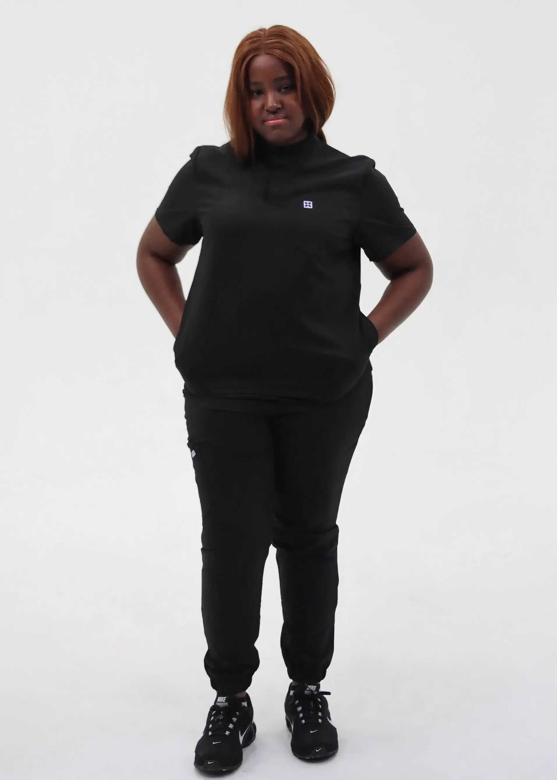 ZÉNA STYLE™ - PANTALON JOGGER SIX POCHES NOIR SoignerAvecStyle™
