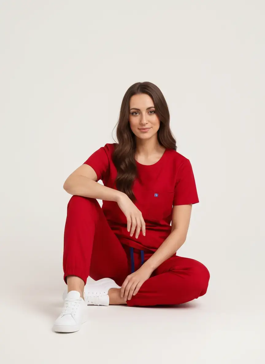 HAUT COL ROND - TROIS POCHES - GABRIELLA STYLE™ - SoignerAvecStyle™