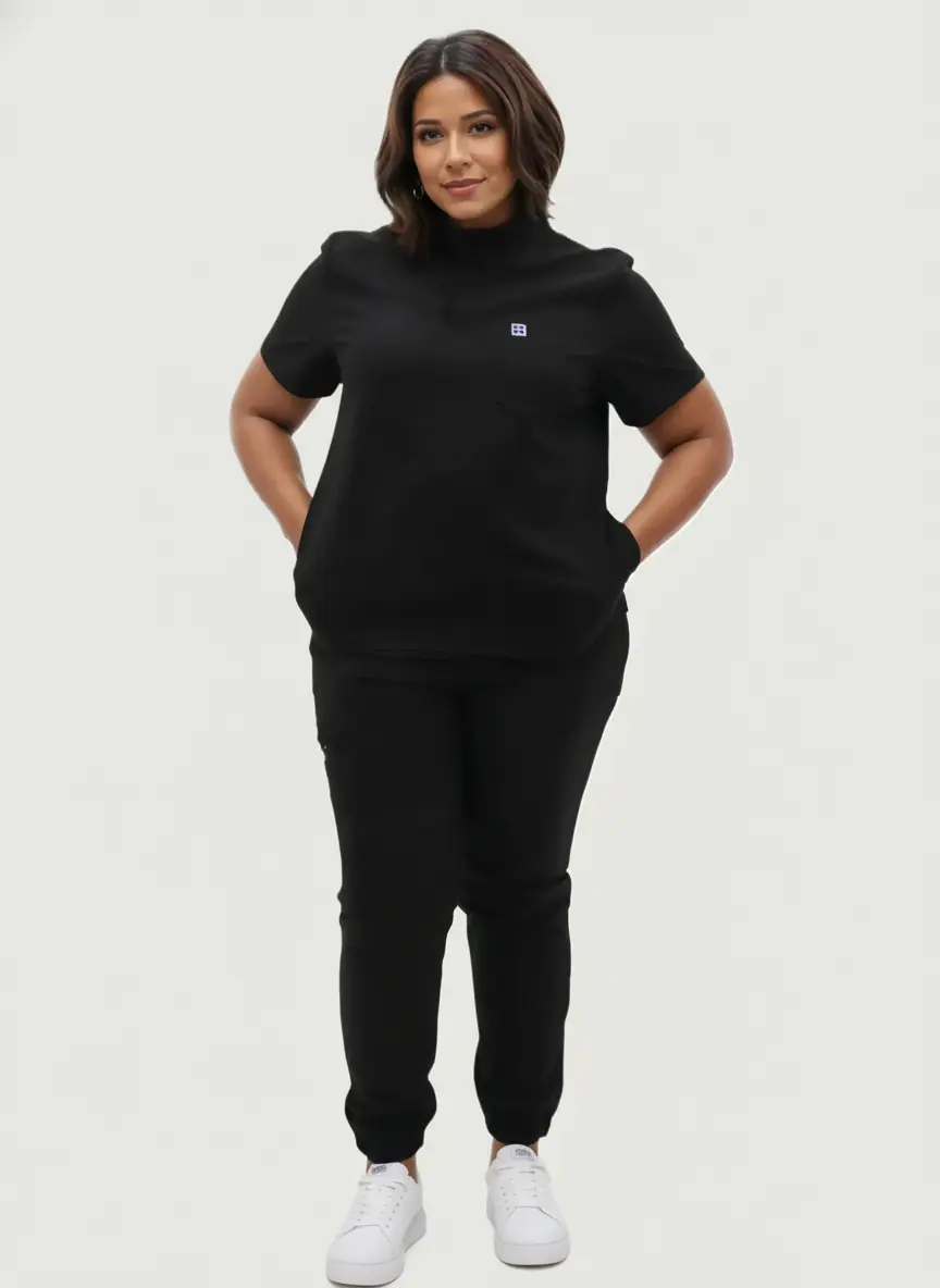 HAUT COL MANDARIN - TROIS POCHES - ZÉNA STYLE™ SoignerAvecStyle™