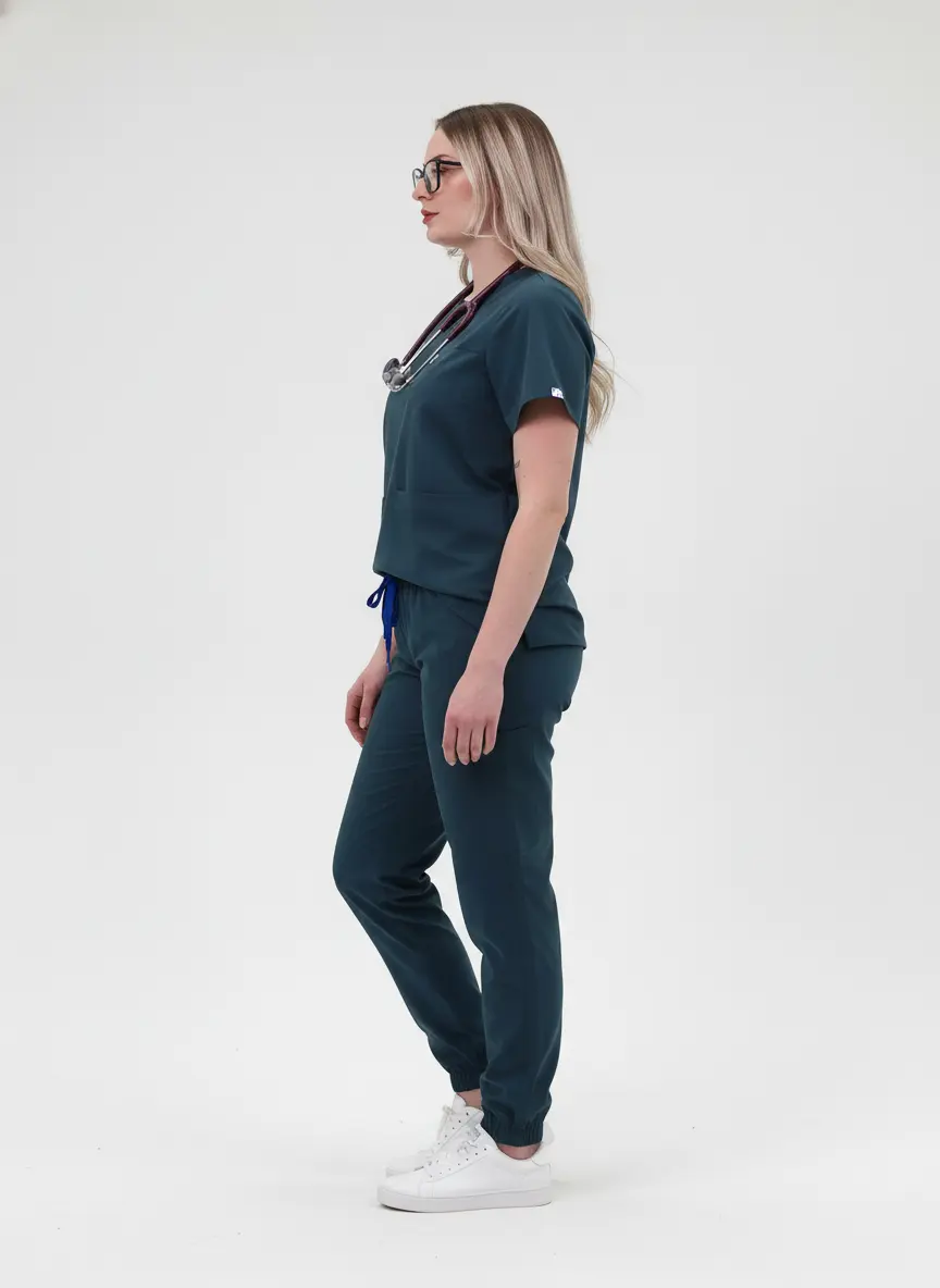 HAUT COL ROND - TROIS POCHES - GABRIELLA STYLE™ - SoignerAvecStyle™