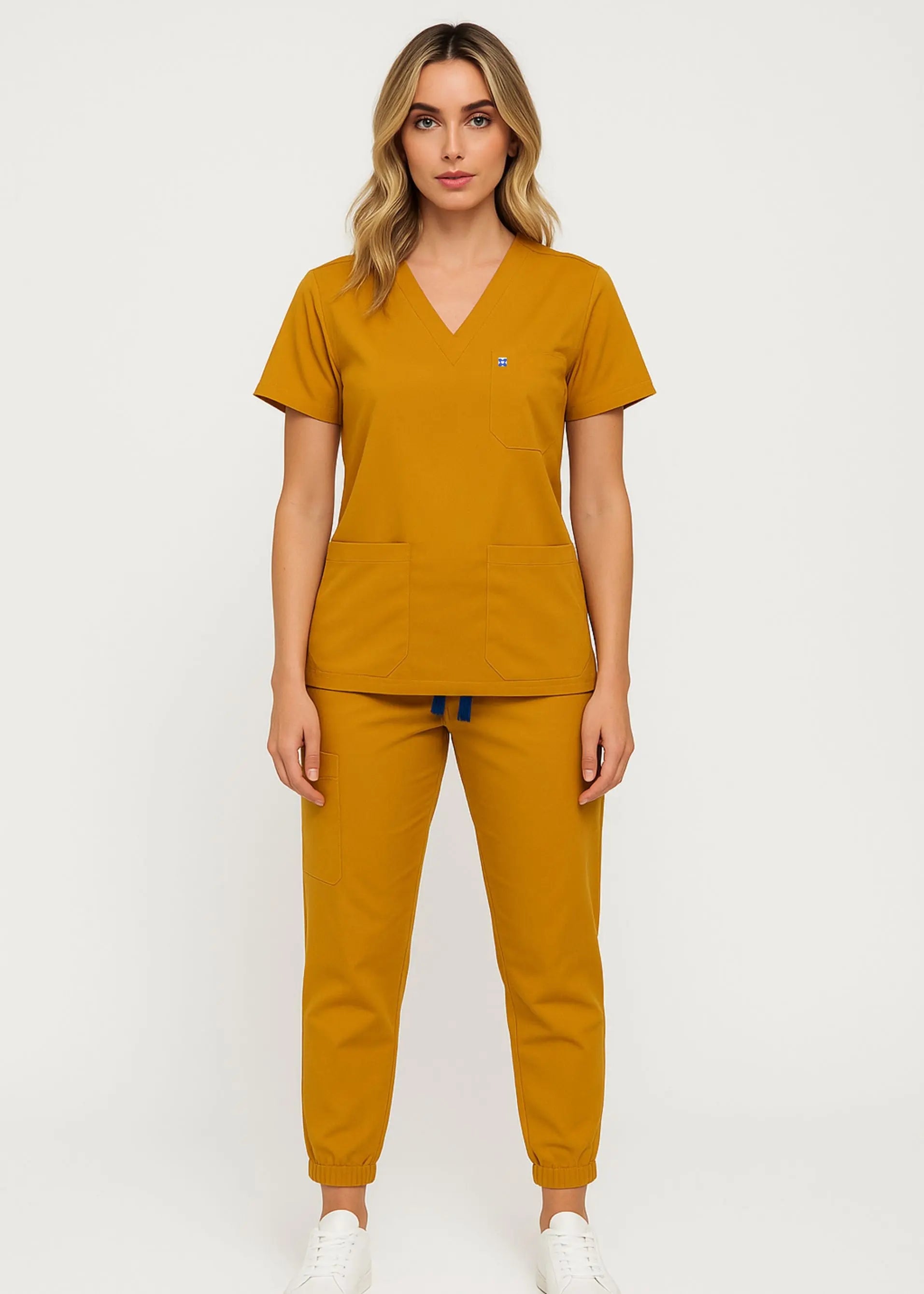 HAUT COL EN V - TROIS POCHES - EVA STYLE™ SoignerAvecStyle™