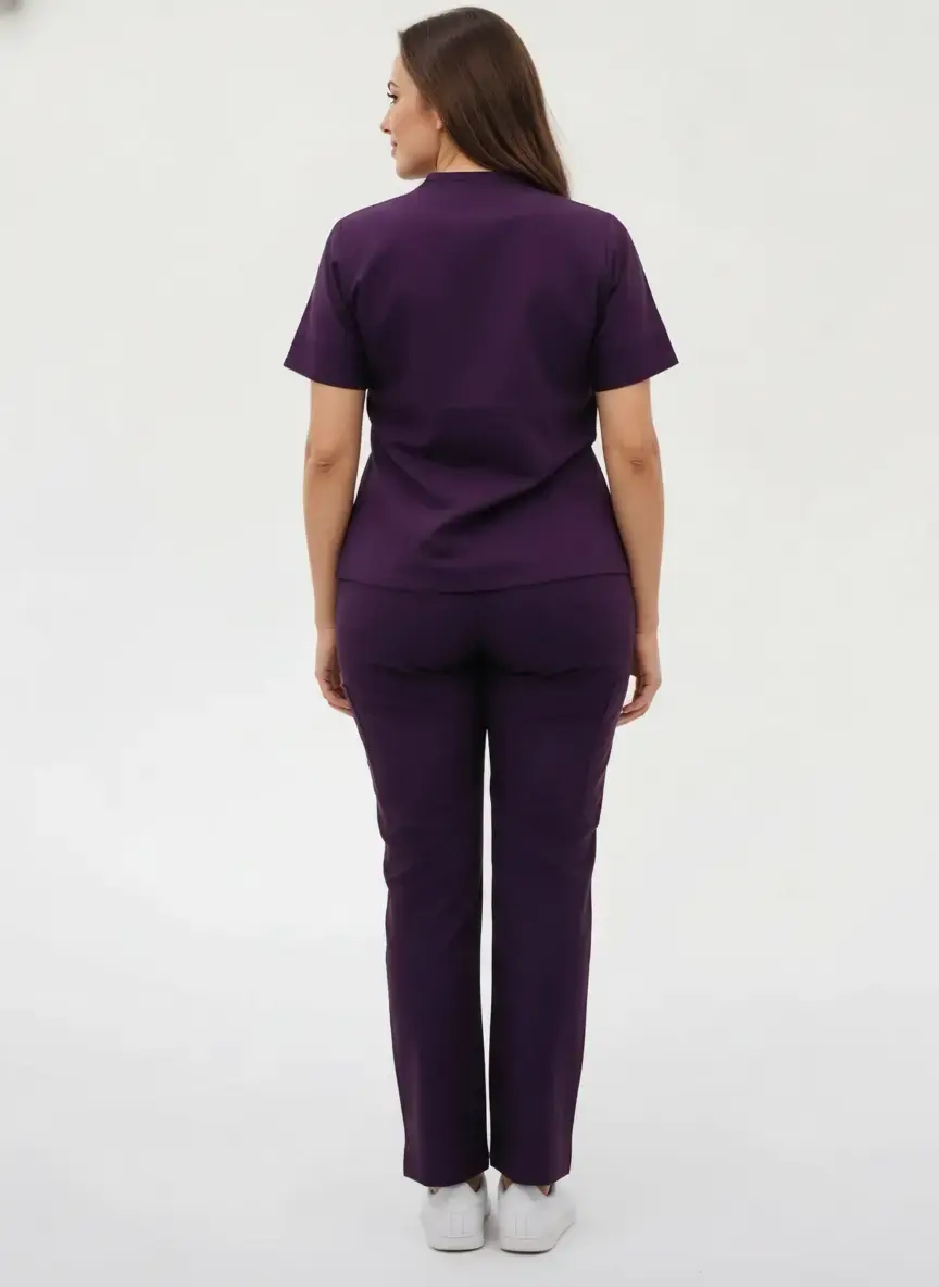 HAUT COL MANDARIN - DEUX POCHES - ALICIA STYLE™ SoignerAvecStyle™