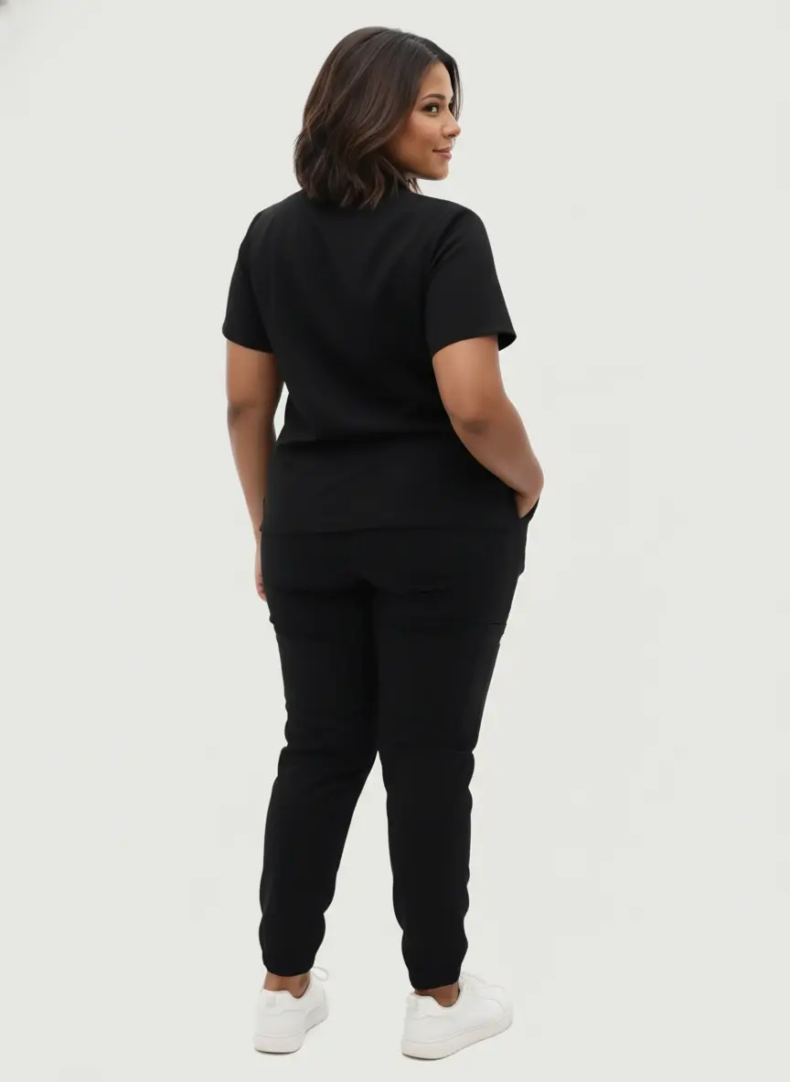 HAUT COL MANDARIN - TROIS POCHES - ZÉNA STYLE™ SoignerAvecStyle™